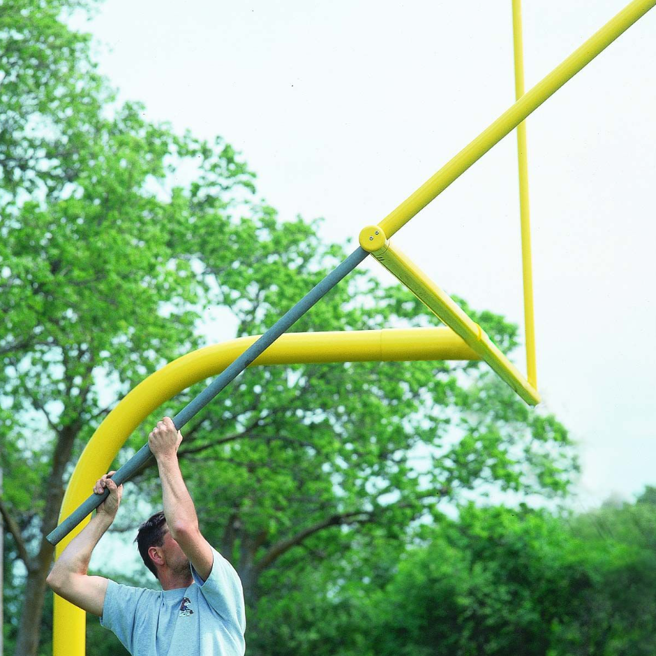 Bison 4-1/2" Gooseneck High School Football Goalposts (Pair)