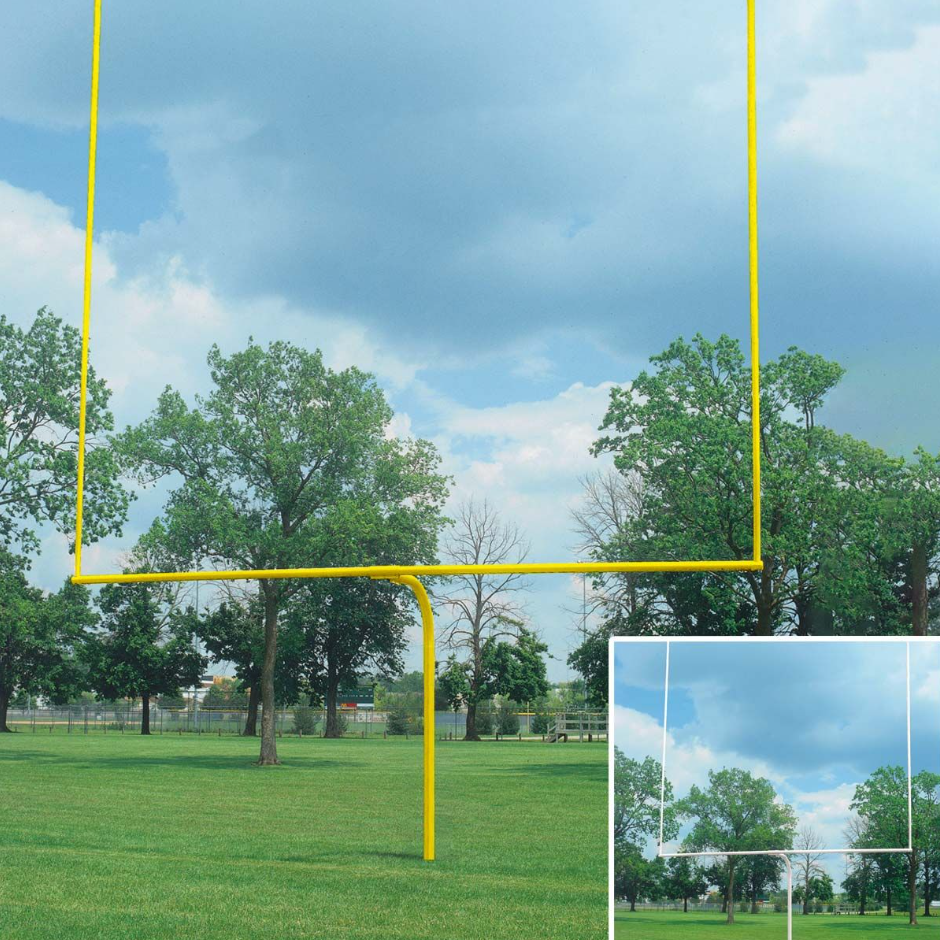 Bison 4-1/2" Gooseneck High School Football Goalposts (Pair)