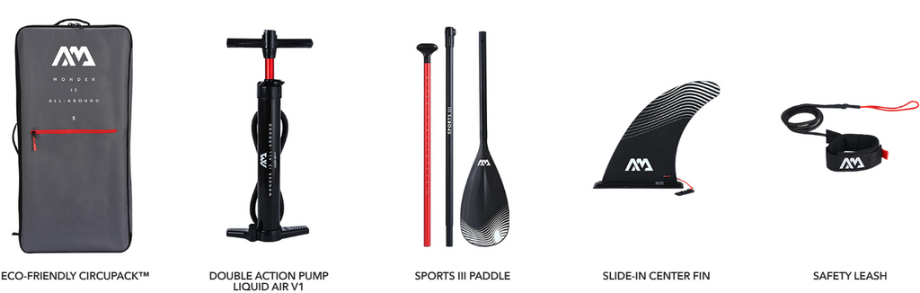 Aqua Marina Ray Glowing Paddle Board with 7 Color Options - Includes Paddle