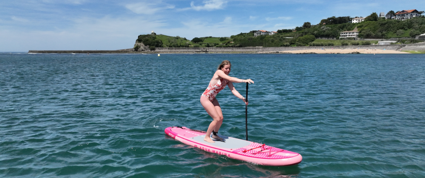 Aqua Marina Coral Stand Up Paddle Board with Carbon/Fiberglass Hybrid Paddle