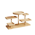 Wooden Standing Shelves Stacked Display Shelves Jewellery Eyeglasses File Organiser For Jewellery Succulents Home Decoration