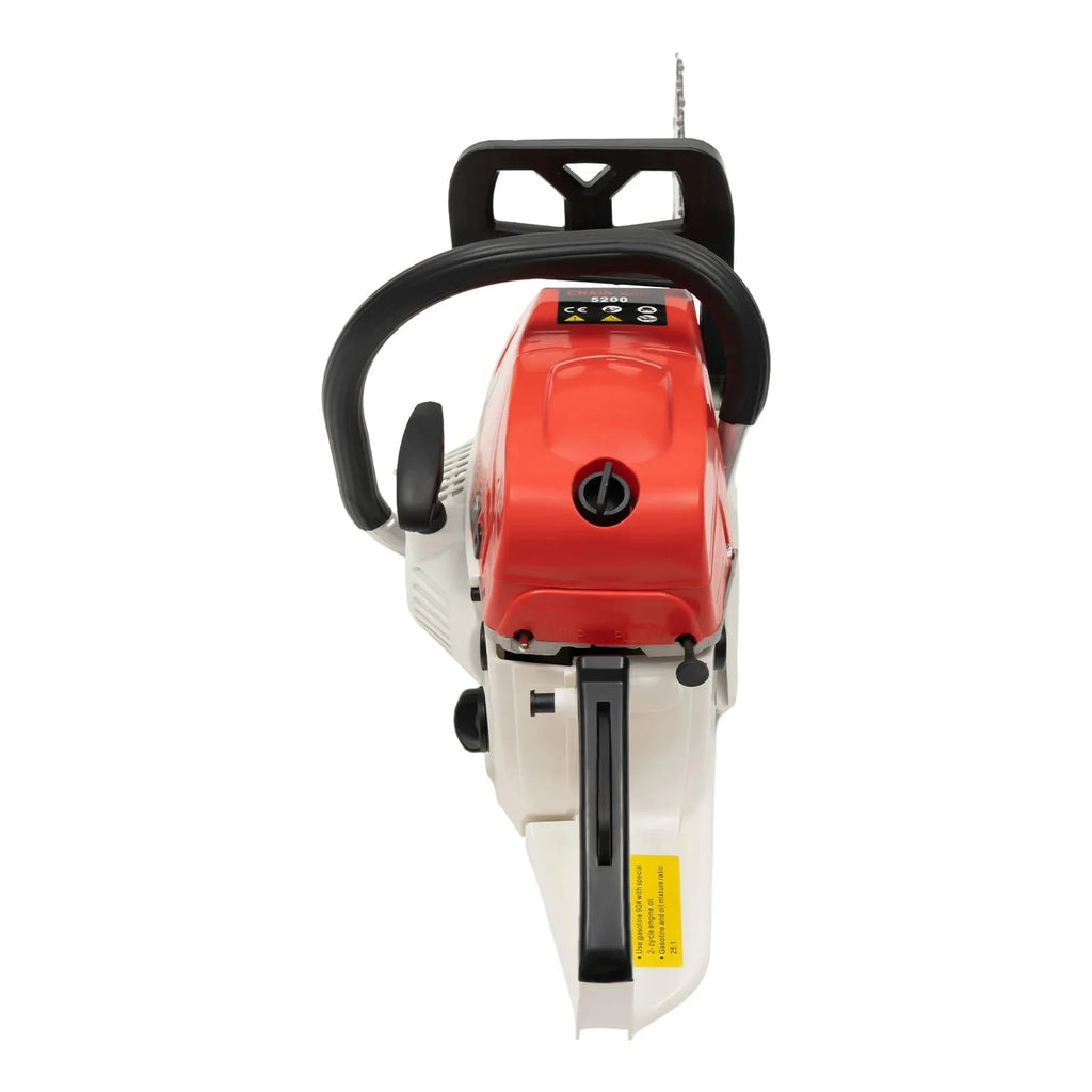 Gasoline Chainsaw with 52cc Engine, 20-inch Bar, and 7500RPM Speed for Heavy-Duty Cutting, Complete with Tool Bag