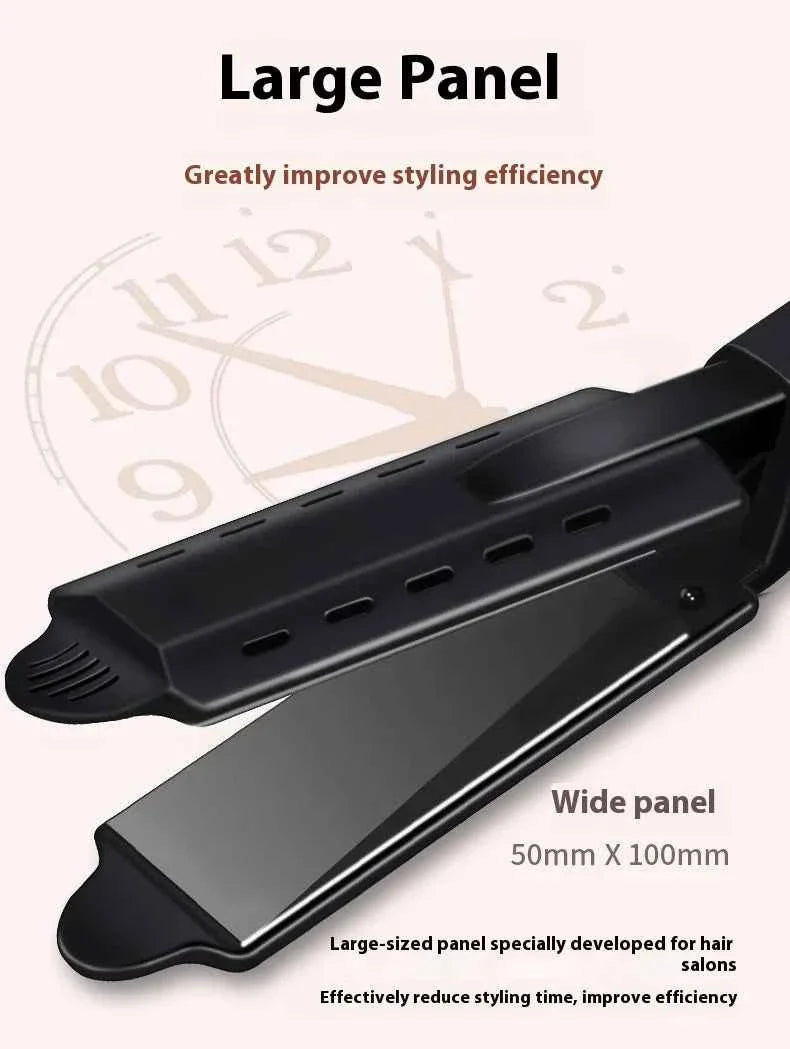 Dual Use Hair Straightener Curling Iron 4 Temperature Settings Portable Styling Tool for Straightening Curling Air Bangs