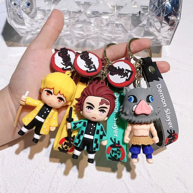 Demon Slayer Keychains: Cute Anime Car & Bag Pendant Accessories