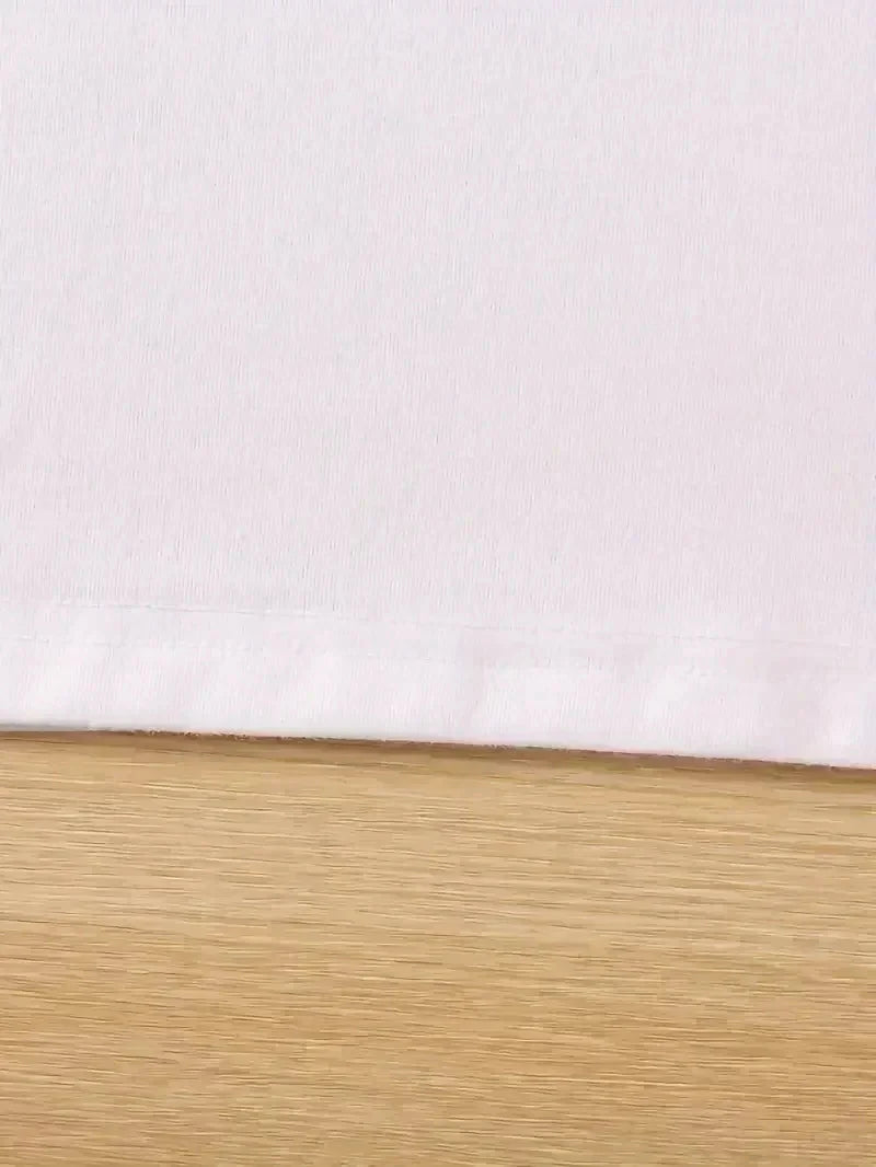 Fashion Bonjour Paris Text Print Short Sleeve Printed T Shirt  Casual Clothing Women's T-Shirt Graphic Clothing Top Tee