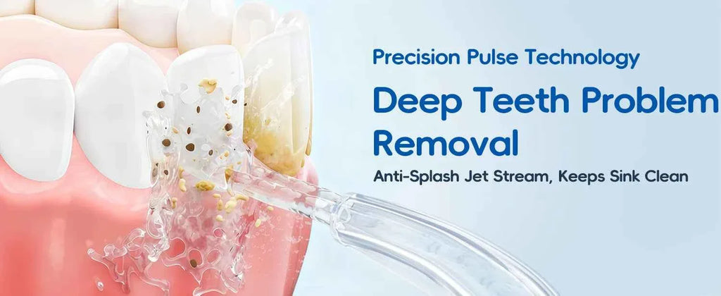 Home Water Flosser, 10 Adjustable Pressures,600 ml Large Capacity,6 Home Nozzles Professional Oral Irrigator for Teeth Clean