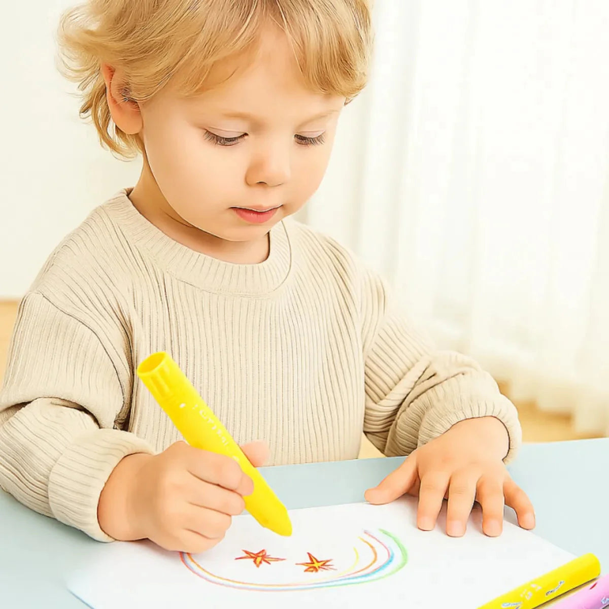 8/12 Colors Crafts Paint Sticks Color Solid Painting Stick Washable Paint Sticks Drawing Graffiti Art for Kids and Students