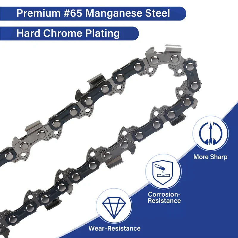 12 Inch Chainsaw Chain 3/8" LP Pitch .043'' Gauge 45 Drive Links Fits For DeWalt DCCS620P1 Ryobi, Craftsman, Makita and More