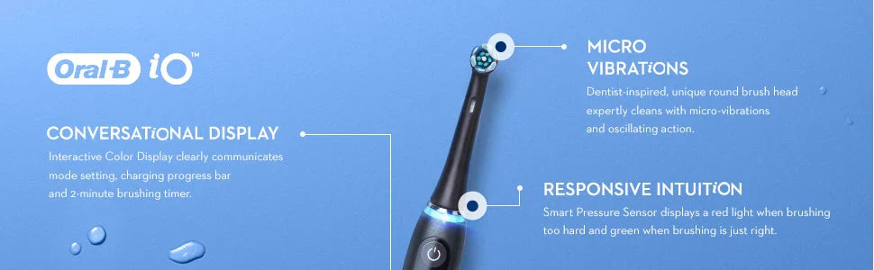 Oral B Electric Toothbrush IO Series Rechargable Waterproof Smart Rotating Timing Electronic Tooth Brushes iO2 iO3 iO4 iO7 iO9