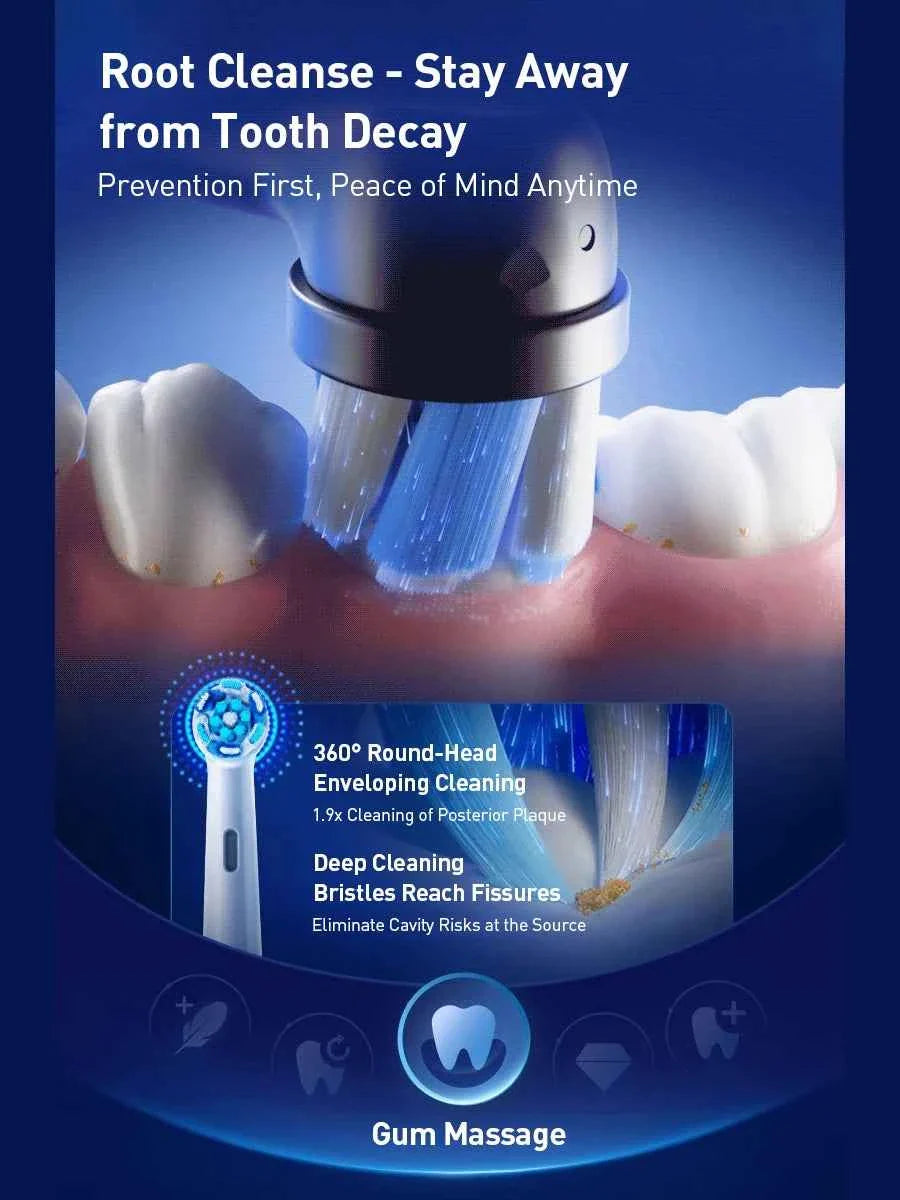 Oral B Io Series 7 Smart Electric Toothbrush with Pressure Sensor 2 Minutes Timer Smart Clean Teeth Adult Teeth Brush