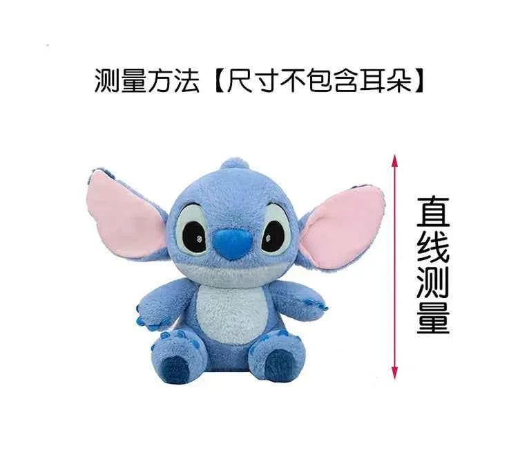 Disney Cute Blue Stitch Stuffed Plush Toy Cartoon Anime Stitch Kawaii Sleeping Pillow Plush Doll Giving Girls Birthday Gifts