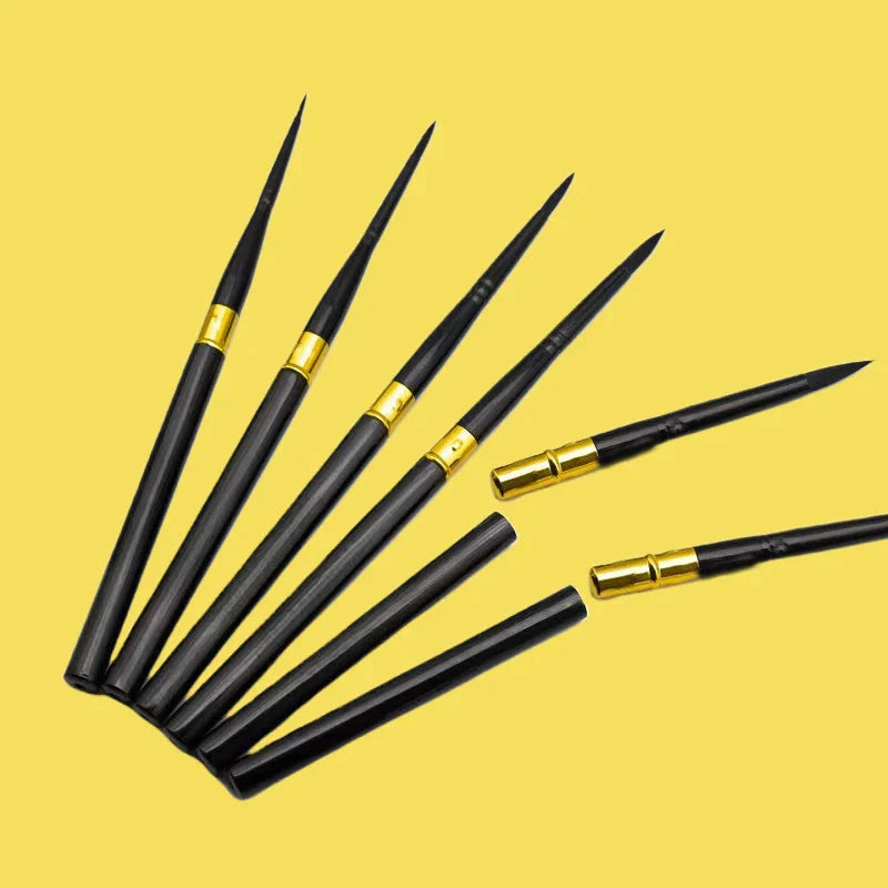 Round tip detachable Travel Paintbrush, Student Painting Graffiti paintbrush Watercolor gouache Painting Beginner art set