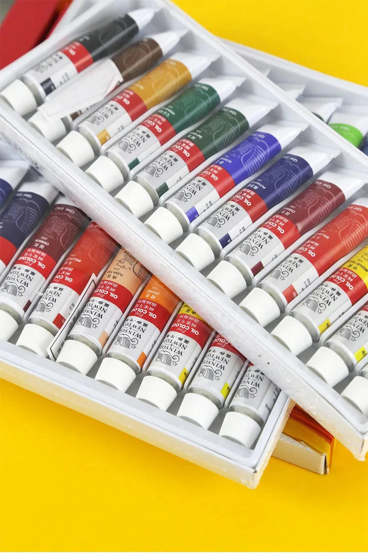 Professional 12/18/24 Colors 12 ML Tube Oil Paints Art For Artists Canvas Pigment Art Supplies Drawing Set