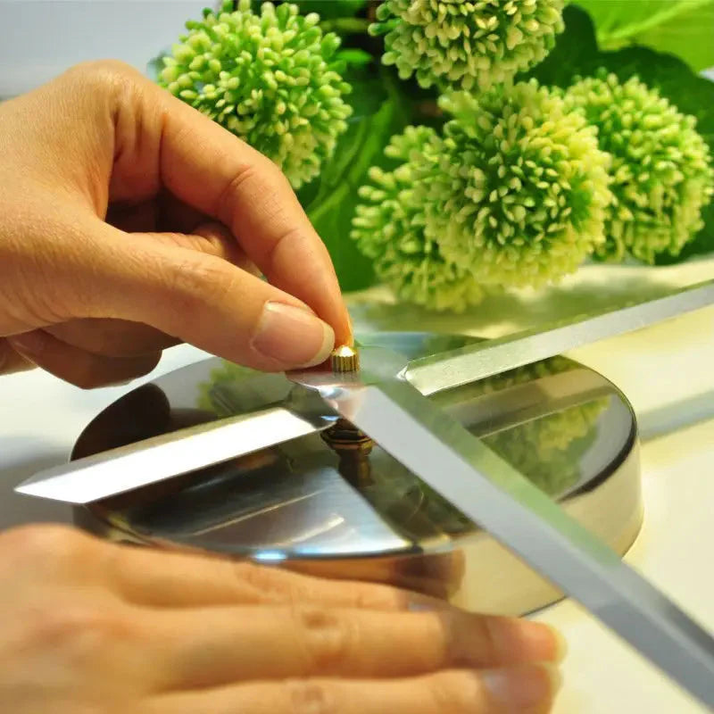 Fashion 3D Mediterranean style big size blue wall clock mirror sticker DIY brief living room decor meetting room wall clock
