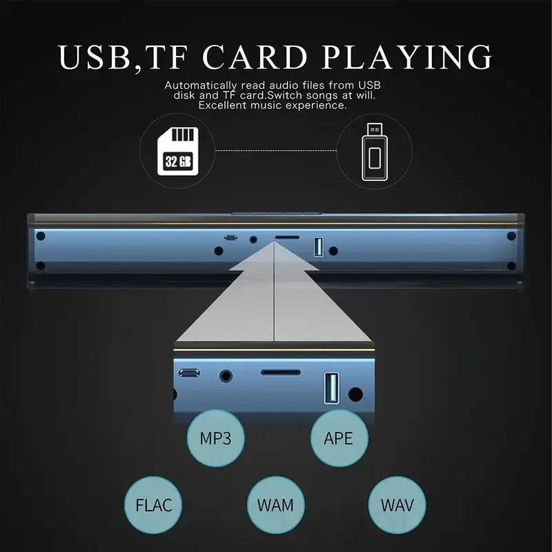 BS-28B High Quality Bluetooth Speaker High Power Wallmounted Wireless 40w Sound Bar Stereo Home Theater TV Strong Bass Sound Bar