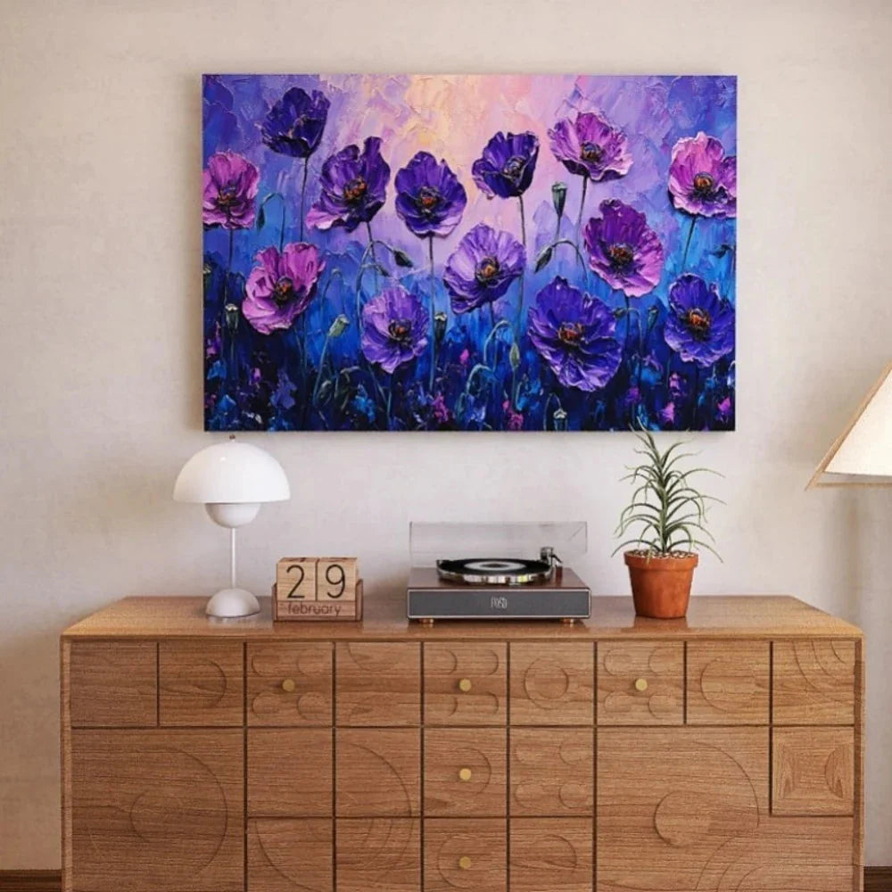 1.5-Inch Thick Pine Solid Wood Frame, Canvas Wall Art, Birthday Gift Art Wall Painting, Bedroom, Office, Living Room