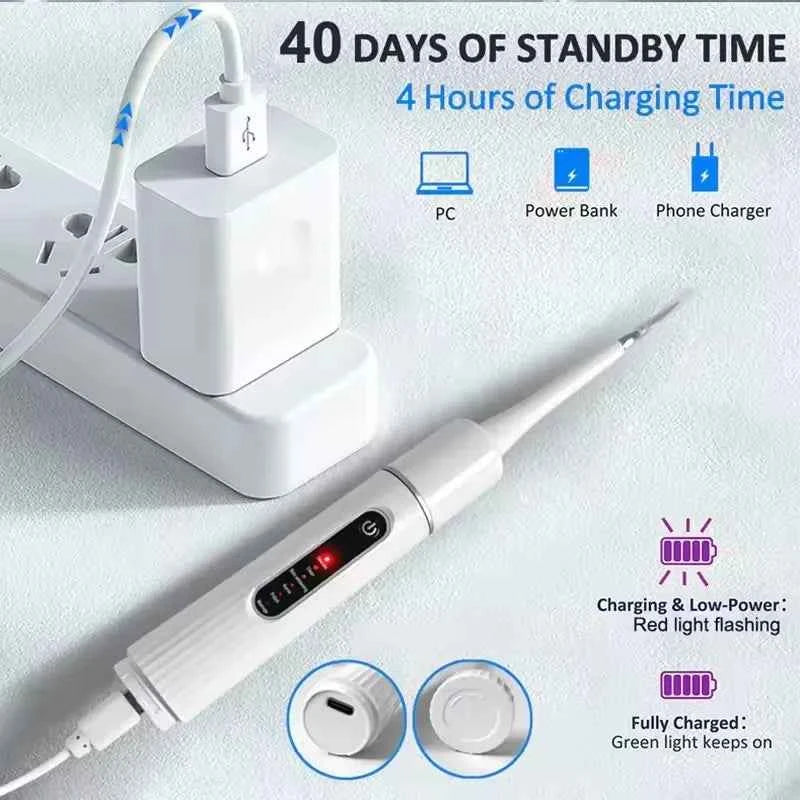 Sonic Electric Teeth Cleaner Dental Calculus Remover Whitening Waterproof Tartar Oral Care Sonic Toothbrush
