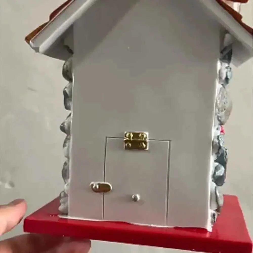 Crafts Resin Bird House Durable Hanging Bird Feeder Exquisite Garden Bird Villas Courtyard