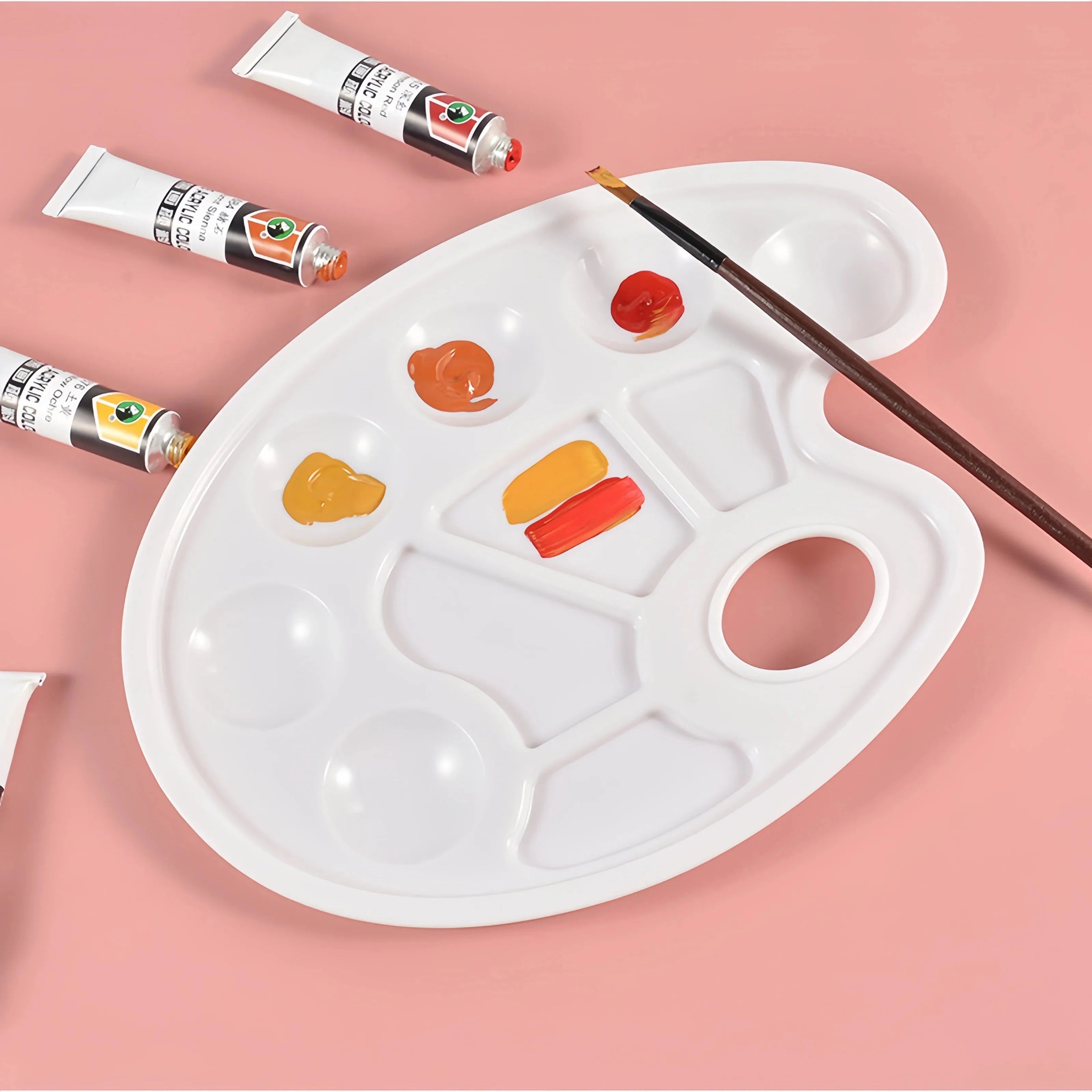 Oval palette art supplies diy painting graffiti supplies palette wholesale