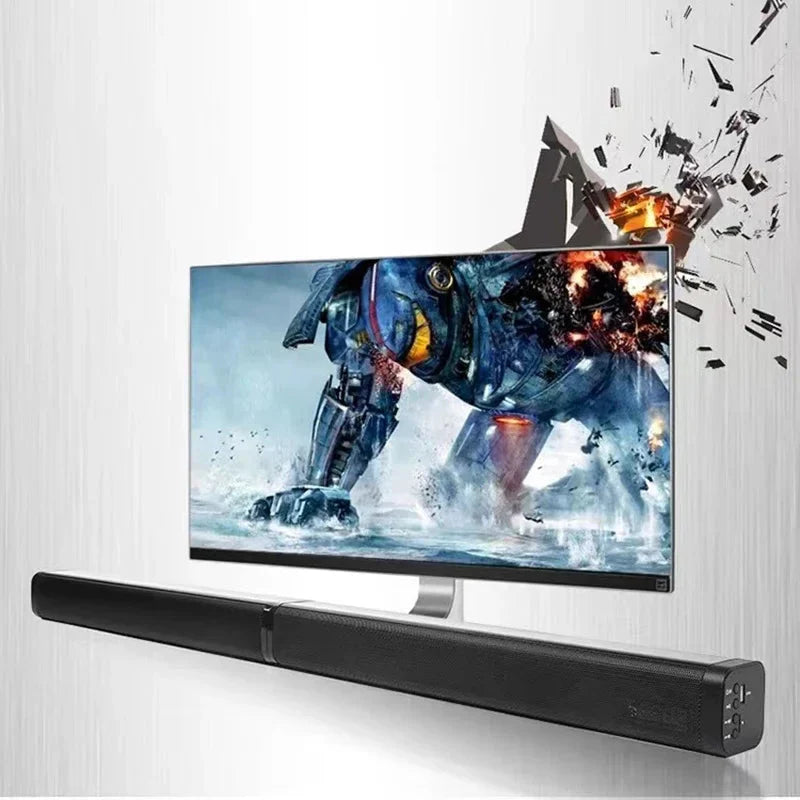 40W 4Ω Full Range Bluetooth Soundbar Detachable Speaker 3D Surround Sound 2.0CH Stereo Audio Loudspeaker HDMI AUX Optical USB TF