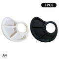 Ergonomic Thumb Palette Petite Paint Palette Smooth Surface for Artists Outdoor Painting Home Crafts School Art Classes