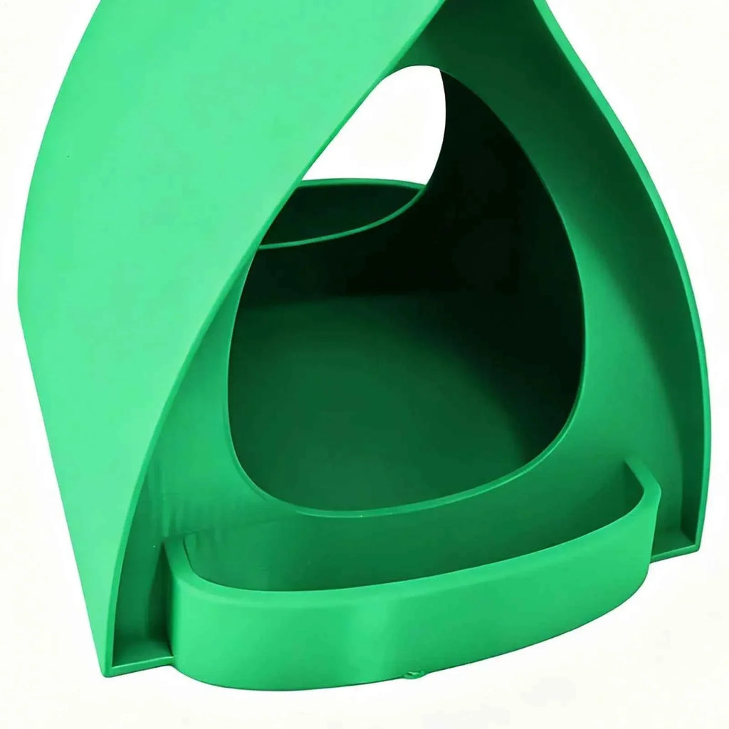 House Bird Feeder Open Design Decorative Station Hut Shape Hangable Mounted Small Hummingbird Feeder for Outside Garden Winter