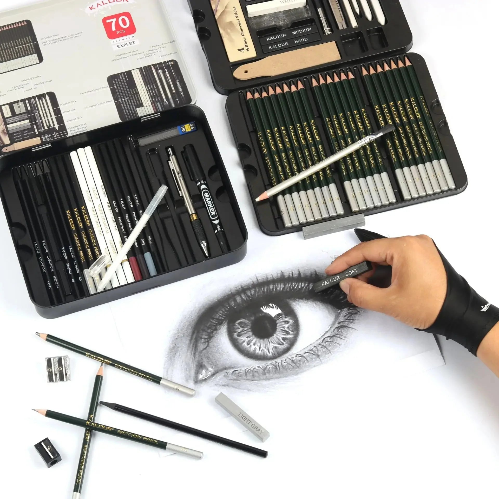 Professional Art Painting Set 70Pieces of Sketch Pencil Set Sketch Tool Set Art Painting Pencil Art Supplies for Painting