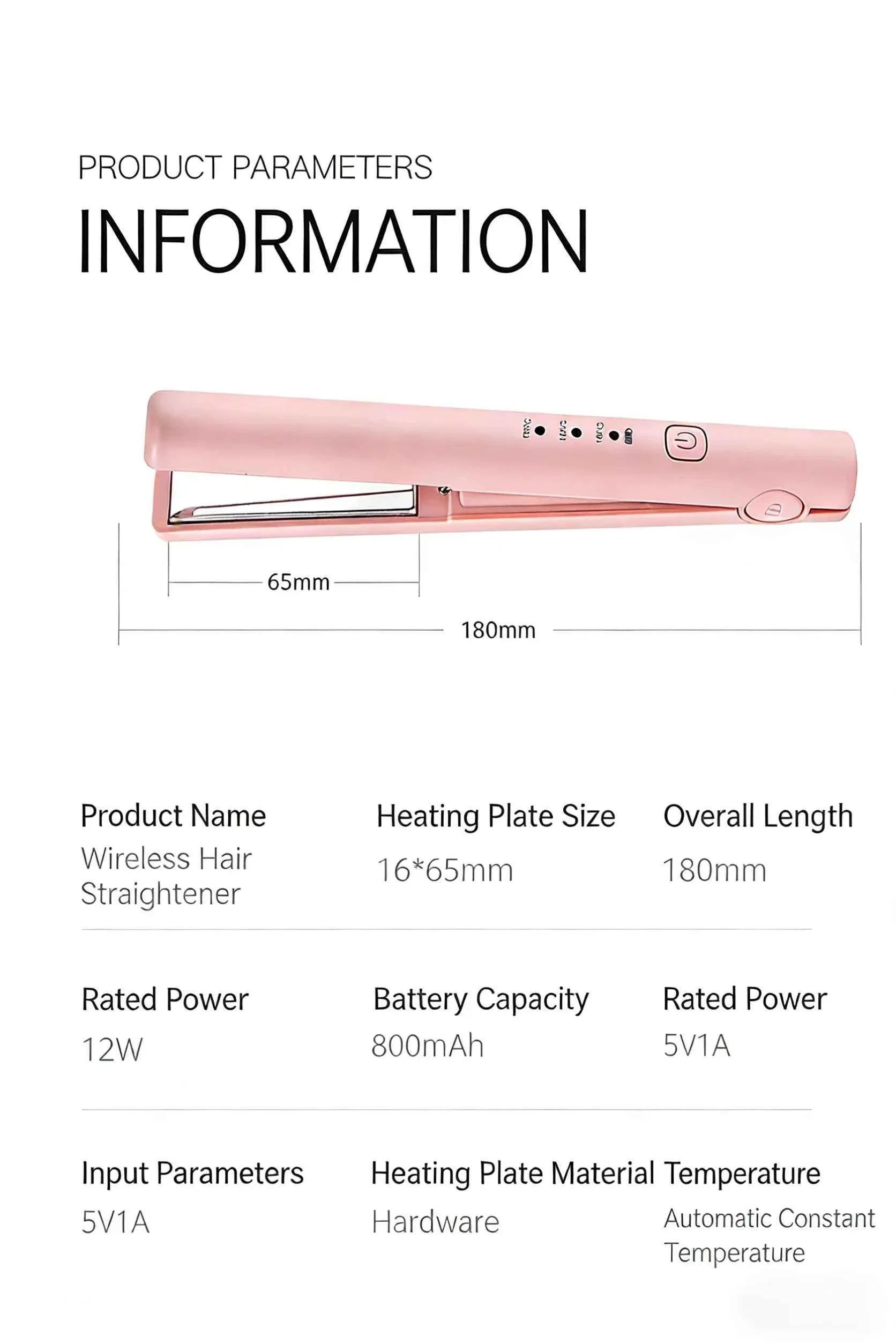 Hair Straightener Curling Iron Curler Rotating Hair Dryer Brush Tymo Styling Tool Beauty Salon Supplie Mini Crimping Hair Iron
