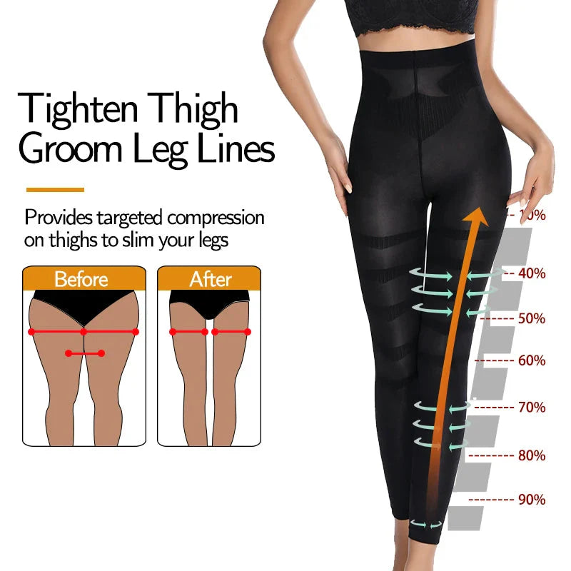 Women Legging High Waist New Leggins Tummy Control Panties Waist Trainer Slimming Pants Body Shaper Thigh Sculpting Slimmer
