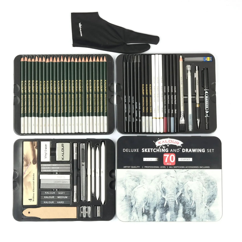 Professional Art Painting Set 70Pieces of Sketch Pencil Set Sketch Tool Set Art Painting Pencil Art Supplies for Painting