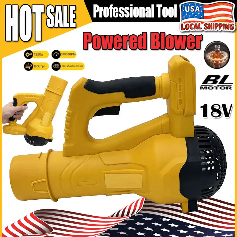 Fit DEWALT 38000RPM Cordless Air Blower Brushless Handheld Leaf Jet Turbo Blower For DEWALT 18V Battery Power Tool