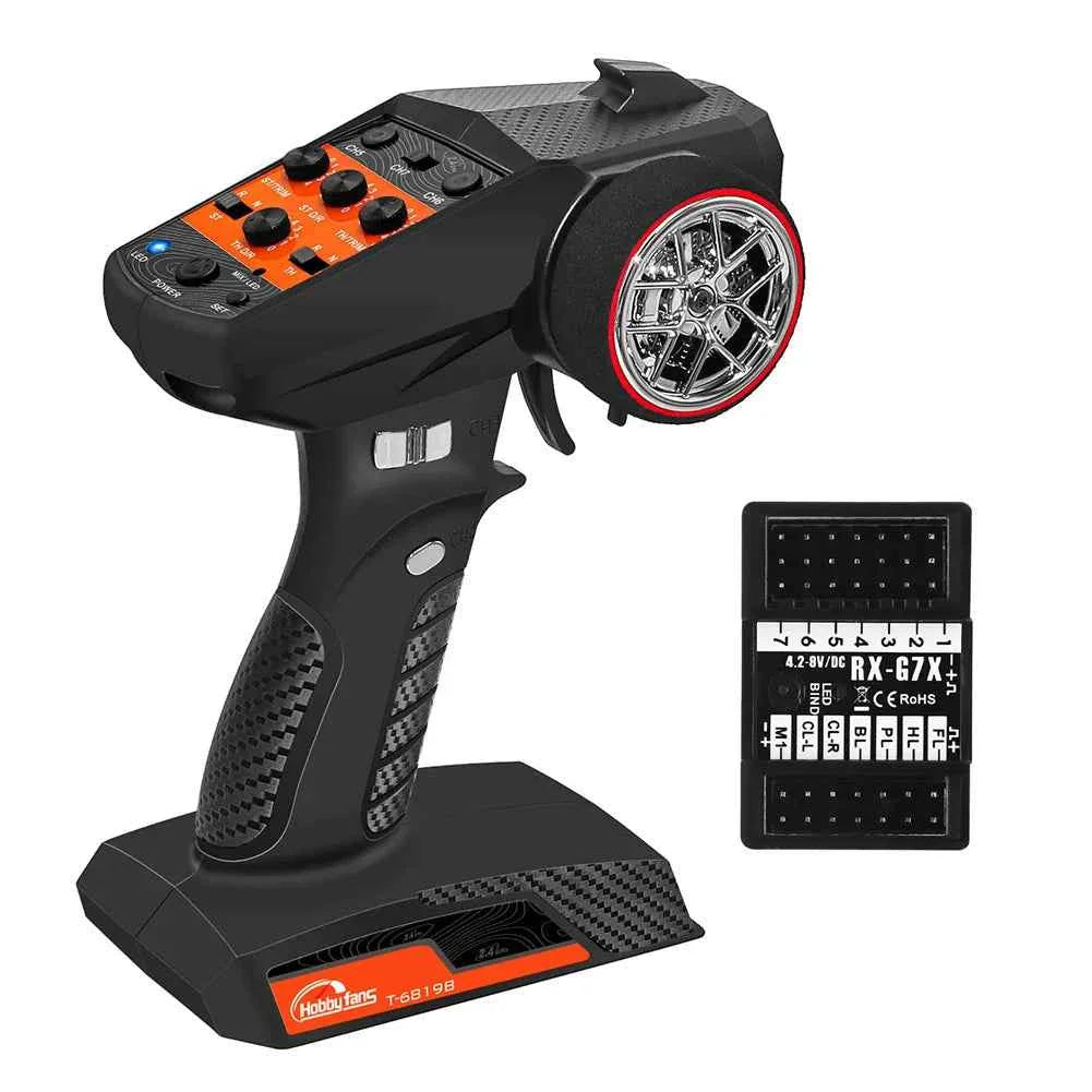 7 Channels 2.4G RC Transmitter and Receiver Anti-Jamming Remote Controller RC Controller for RC Car RC Crawler RC Boat