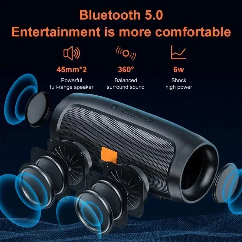 Bluetooth Speaker 8D mini Soundbar Dual Speaker Stereo Tfusb Playback Fm Voice Broadcasting Portable Subwoofer Wireless Speaker