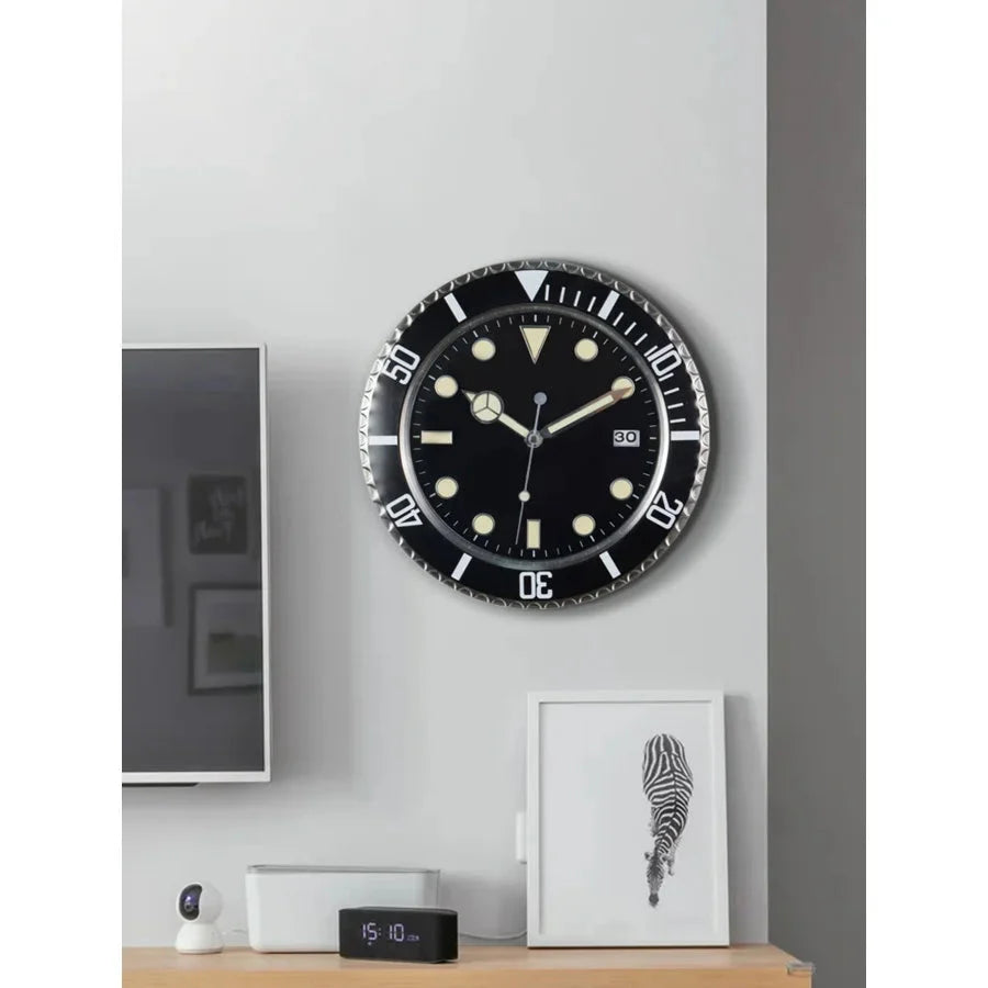 Europäischer Stil Minimalist Design Creative Wall Clock 12"