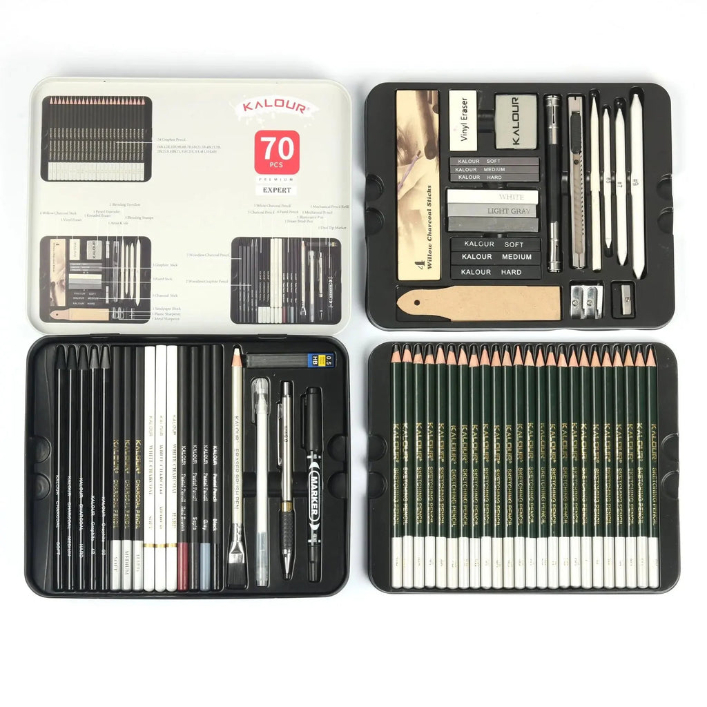 Professional Art Painting Set 70Pieces of Sketch Pencil Set Sketch Tool Set Art Painting Pencil Art Supplies for Painting