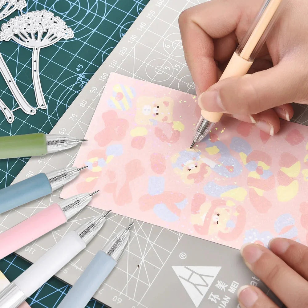 1/8pcs Art Utility Knife Pen Knife Pen Refill Set Paper Cutting Tool Precision Scrapbooking Sticker Cutter DIY Craft Supplies