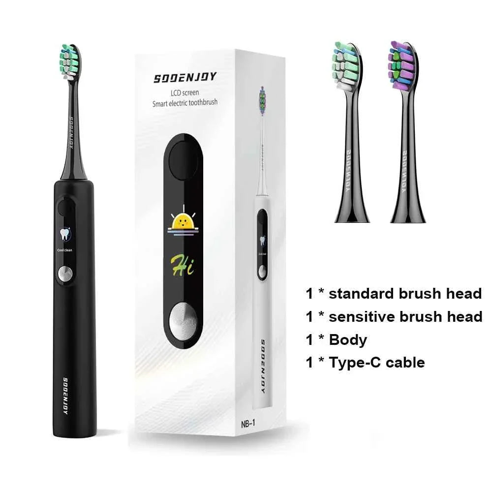 SOOENJOY Sonic Electric Toothbrush Smart LCD Screen Sonic Tooth Brush DIY Mode Automatic Cleaner Adult NB-1 Teethbursh