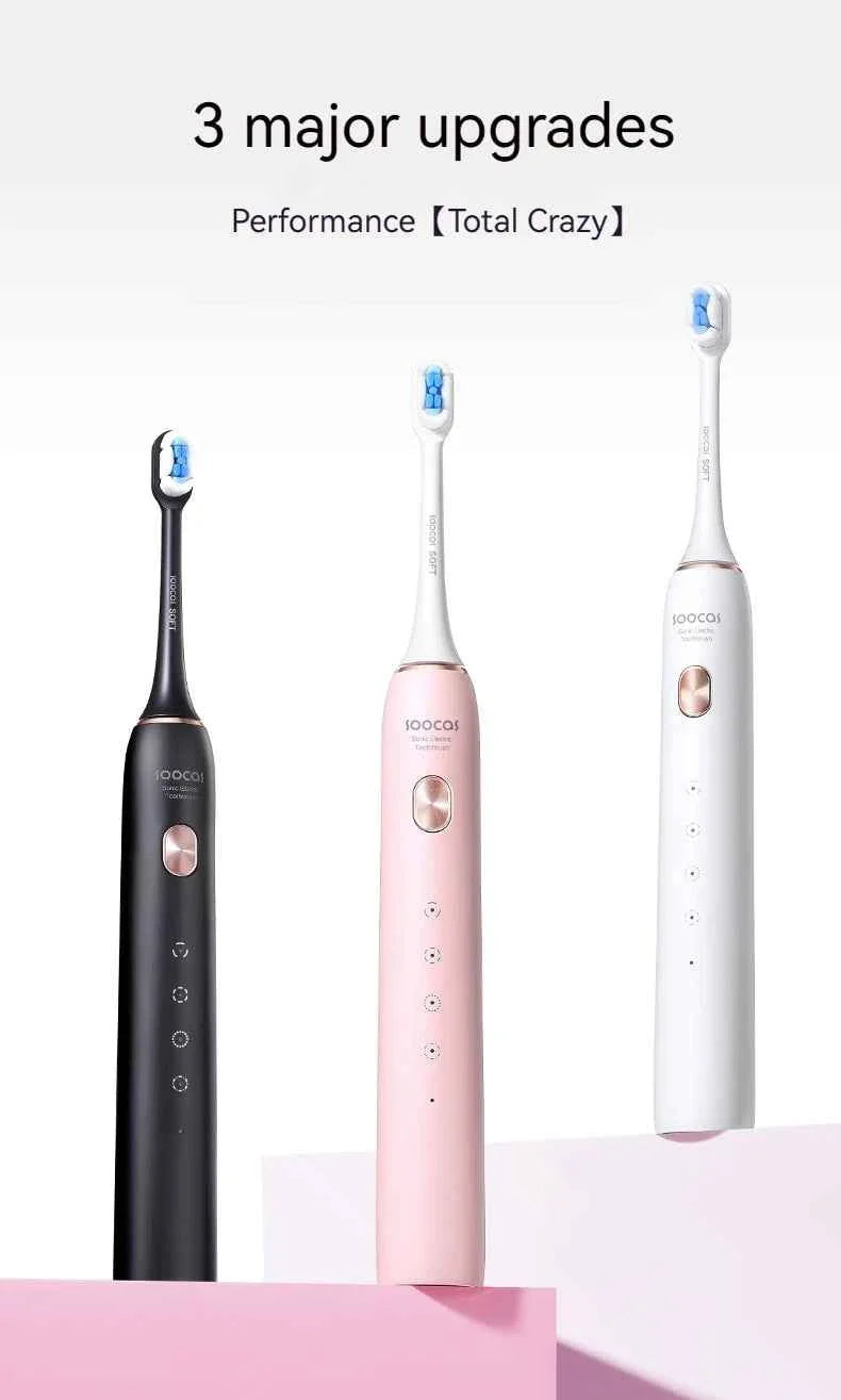 SOOCAS X3S Sonic Electric Toothbrush 180 Days Battery Life Smart Ultrasonic Tooth Brush Cleaner Adult Automatic IPX8 Waterproof