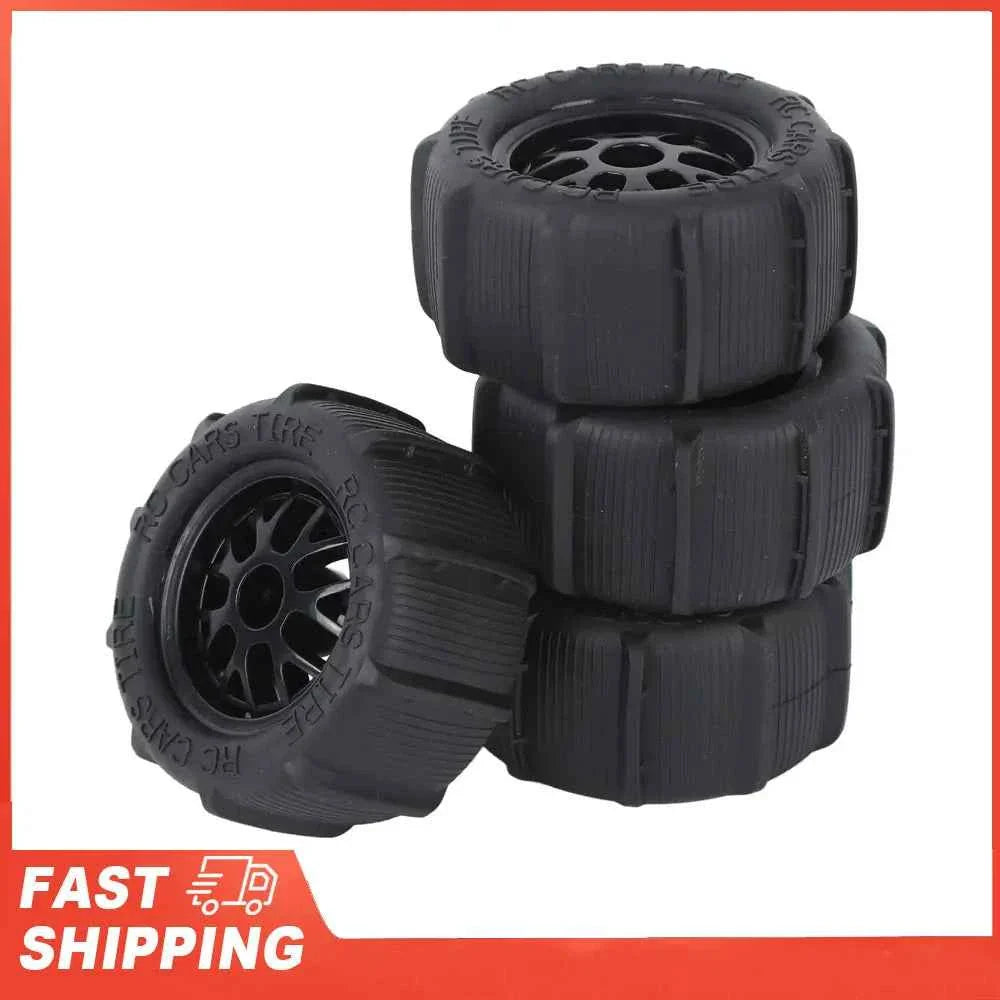 RC Beach Tires 1/14 1/16 1/18 Universal Rubber Plastic Good Grip Strong Cushioning RC Car Desert Wheels RC Desert Wheels