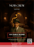 Six Family Blend Espresso Dark Roast 5lb - Experience the Depth