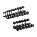 Bells of Steel Straight Handle Rubber Hex Dumbbell Sets