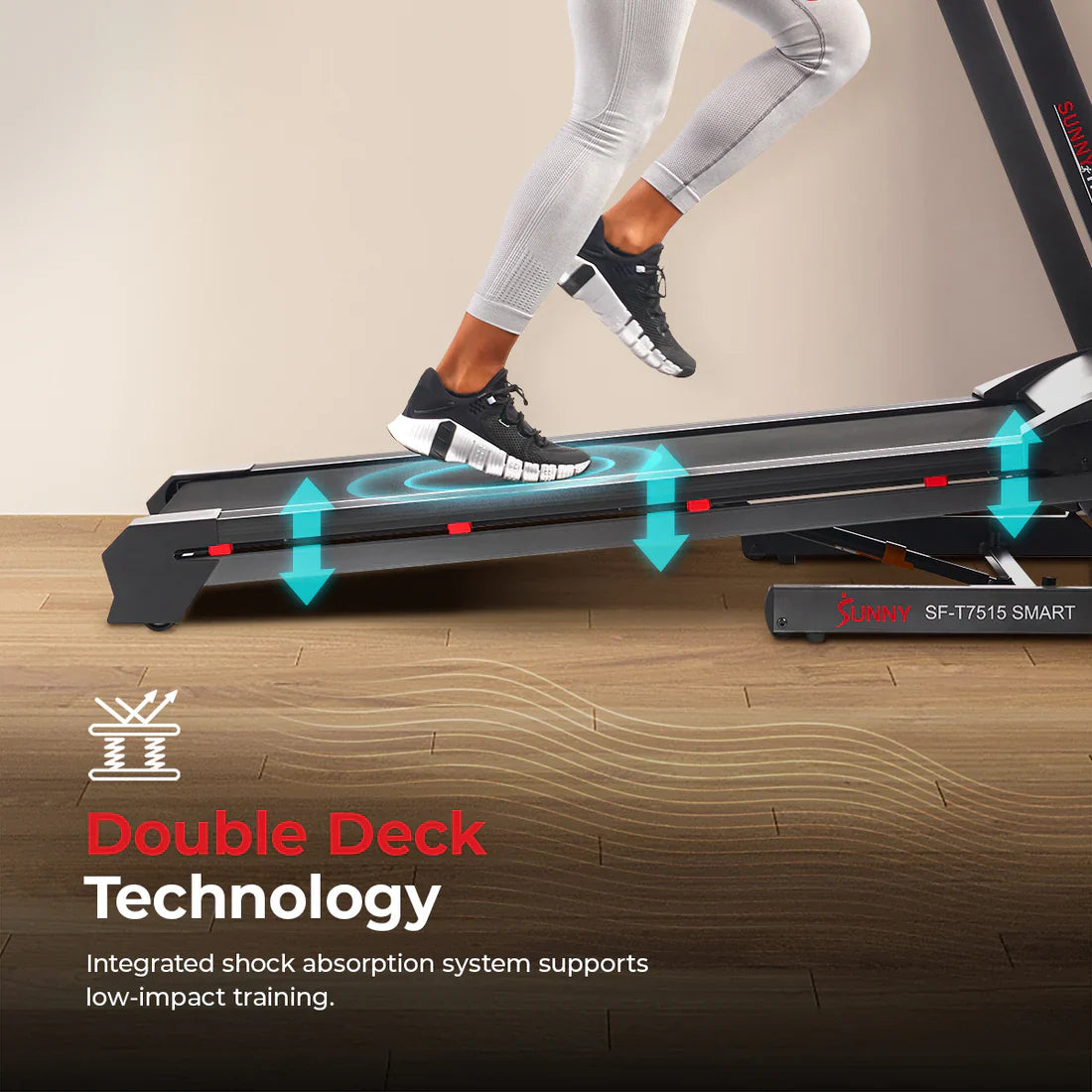 Premium Auto Incline Smart Treadmill by Sunny Health & Fitness