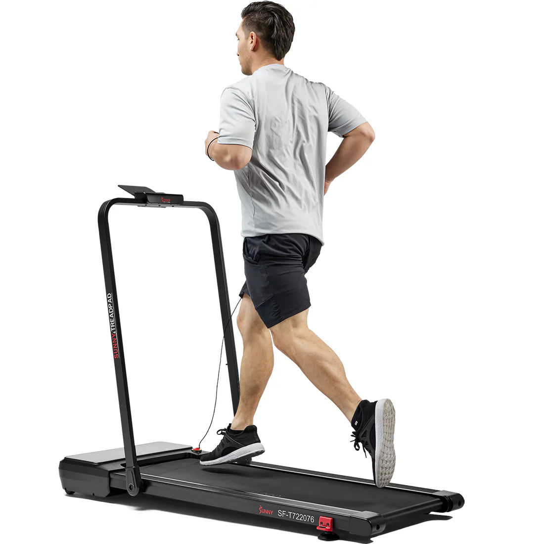 Pacer 2 in 1 Auto Incline Under Desk Walking/Running Smart Treadmill by Sunny Health & Fitness