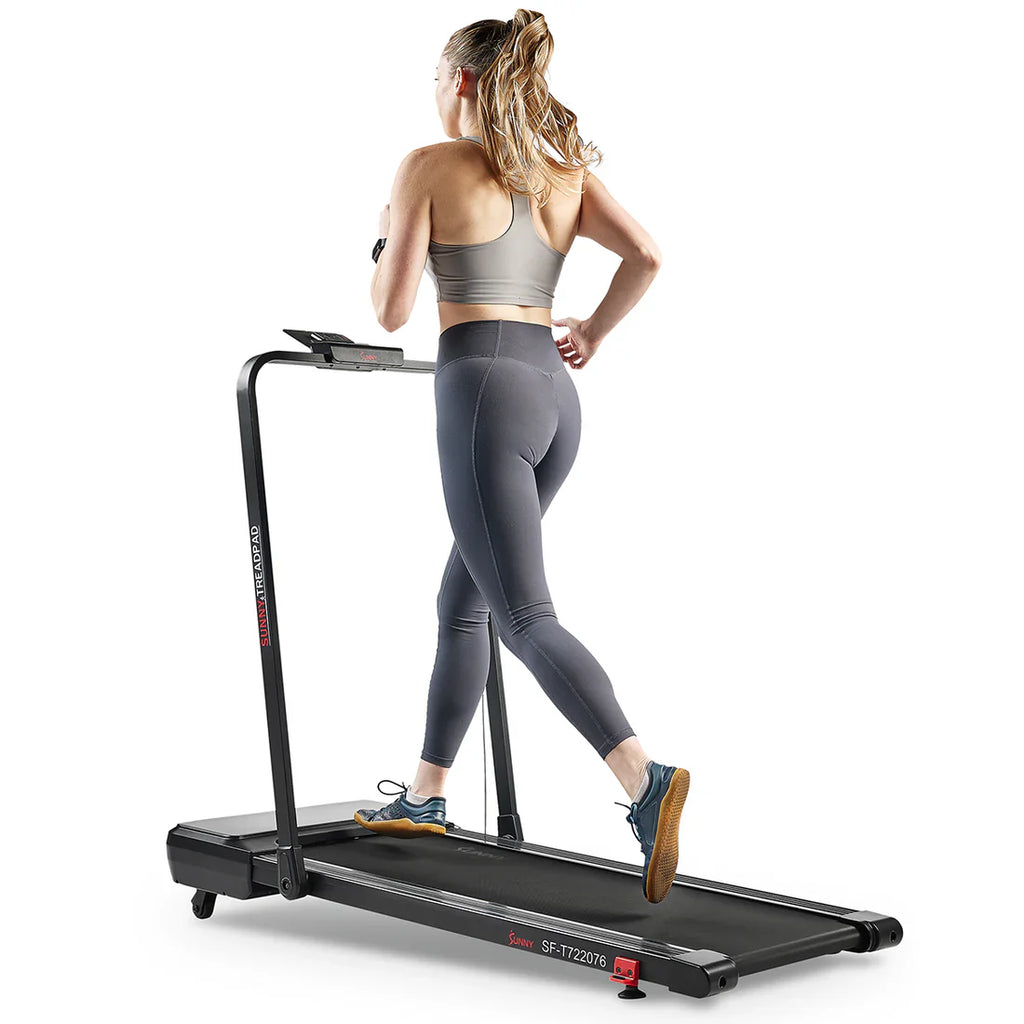 Pacer 2 in 1 Auto Incline Under Desk Walking/Running Smart Treadmill by Sunny Health & Fitness