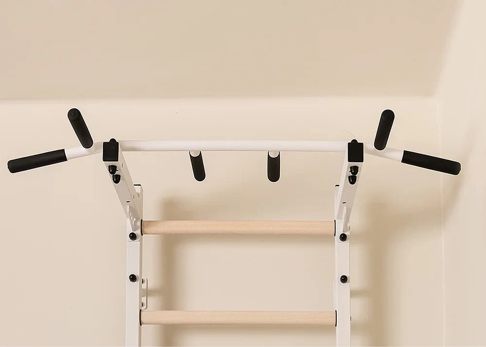 BenchK 721 Exercise Rehabilitation Wooden Wall Bars with Gymnastic Accessories