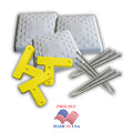 Soft Touch Set of 3, 14” Spike Down Base Covers and Mounting Tees with Spikes