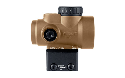 Trijicon MRO SD |  Red Dot |  25mm Objective |  2 MOA Dot |  Anodized Finish |  Coyote Brown |  Full Co-Witness Mount