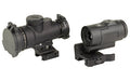 Trijicon MRO SD Patrol Combo |  Red Dot with 3X Magnifier |  25mm Objective |  2 MOA Dot/68 MOA Segmented Circle |  Matte Finish |  Full Co-Witness Mount