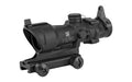 Trijicon ACOG Rifle Scope |  4X32 |  Amber Center Illumination for M4A1 |  Flat Top Adapter |  Backup Iron Sights and Dust Cover