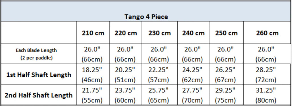 Tango Carbon 4-Piece Posi-Lok Straight Shaft Kayak Paddle